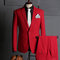 Formelle costumes de mariage pour hommes rouge costume tailleur veste avec pantalon