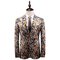 Mode asiatique taille imprimé hommes blazers pour homme floral costume