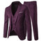 Hommes d'affaires veste pantalon ensembles groomsman blazers slim costumes