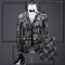 Mode luxe homme costume marié costumes slim fit hommes costumes imprimé hommes