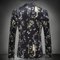 Oiseau slim fit loisirs fantaisie homme hommes imprimé floral