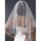 Simple Belle court Voile de mariage