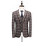 Slim fit hommes costume costume homme 5xl 3 pièces costumes hommes plaid de luxe