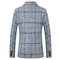 Hommes blazer costume homme costume masculino slim fit gentleman plaid