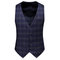 Ensemble slim fit mariage hommes costumes plaid 3 pièces hommes costumes marque un bouton