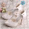 Chaussures de mariage plates-formes talons hauts taille réelle du talon 3.94 pouce charmante