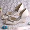 Chaussures de mariage charmante hiver taille réelle du talon 3.15 pouce