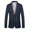 Affaires costume blazers manteau slim fit nouveaux hommes veste