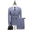 D'affaires blazers 3 pièces costume hommes nouvelle mode grande taille plaid automne