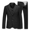 Tuxedos noir hommes hommes costumes 3 pièces mâle costumes