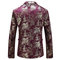 Fleur veste de haute qualité slim flanelle personnalité