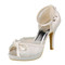 Chaussures de mariage talons hauts plates-formes taille réelle du talon 3.94 pouce moderne