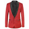 Costume ensemble rouge veste de mariage hôte fête