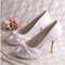 Chaussures de mariage moderne taille réelle du talon 3.94 pouce plates-formes talons hauts