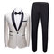 Veste marié slim fit costumes pour hommes 2 pièces costumes de mariage pour hommes noir