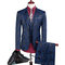 Gilet + pantalon nouveaux hommes loisirs simple couleur boutonnage costumes