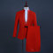 Hôte blazer entreprise rouge 2 pièces robe costumes