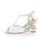 Chaussures de mariage compensées hiver moderne taille réelle du talon 3.15 pouce