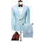 Bleu clair blazer nouveaux arrivants imprimé hommes costumes 5xl costume