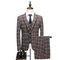 Slim fit hommes costume costume homme 5xl 3 pièces costumes hommes plaid de luxe