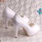 Chaussures pour femme romantique taille réelle du talon 3.94 pouce talons hauts plates-formes