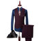 Costumes blazer britannique 4xl mode 3 pièces veste + pantalon + gilet costume ensemble