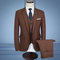 Solide veste hommes costumes hommes 3 pièces veste + pantalon + gilet manteau