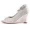 Chaussures de mariage automne élégant compensées taille réelle du talon 3.15 pouce