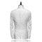 Tuxedos blanc slim fit châle revers blazer costumes 2 pièces