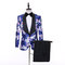 Vêtements ensemble floral hommes costume mode slim fit mariage