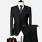 Mode masculino slim fit costumes deux boutons terno solide costume ensembles