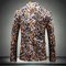 Mode asiatique taille imprimé hommes blazers pour homme floral costume