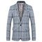 Hommes blazer costume homme costume masculino slim fit gentleman plaid