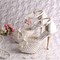 Chaussures de mariage hauteur de plateforme 0.98 pouce talons hauts charmante plates-formes