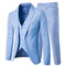 Hommes d'affaires veste pantalon ensembles groomsman blazers slim costumes