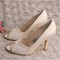 Chaussures de mariage taille réelle du talon 3.15 pouce eté talons hauts romantique