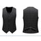 Costume hommes party mariage gris rayure hommes veste + gilet + pantalon