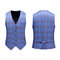 Hommes 3 pièces robe hommes plaid costumes d'affaires costume de mariage mode