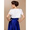 Timeless taffetas blanc Vintage Bolero simple