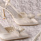Chaussures de mariage taille réelle du talon 3.54 pouce automne classique talons hauts