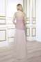 Robe de bal classique v encolure avec manche courte en dentelle fermeutre eclair