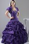 Robe de quinceanera ample broder de mode de bal col en forme de cœur