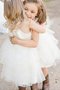 Robe cortège fille textile en tulle de princesse ceinture à la mode au niveau de genou