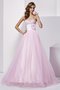 Robe de quinceanera naturel longue manche nulle avec perle de mode de bal