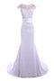 Robe de mariée romantique attirent lache avec bouton col en bateau