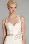 Robe de mariée sexy naturel avec fleurs de sirène ceinture