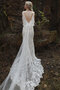 Robe de mariée manche nulle captivant longueur au ras du sol longue impressioé