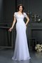 Robe de mariée longue avec décoration dentelle avec chiffon fermeutre eclair gaine