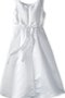 Robe cortège fille avec perle col en bateau avec sans manches ligne a fermeutre eclair