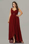 Robe de bal divin de col en v romantique sexy facile